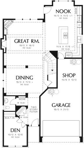 Main Floor for House Plan #2559-00355