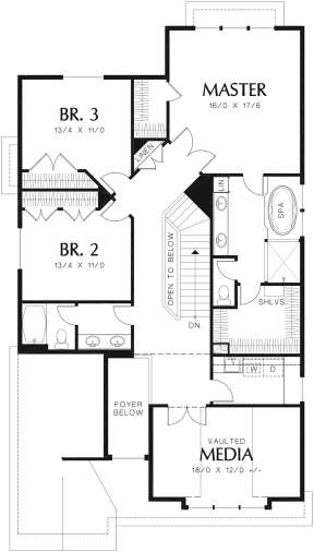 Second Floor for House Plan #2559-00355