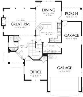 Main Floor for House Plan #2559-00356