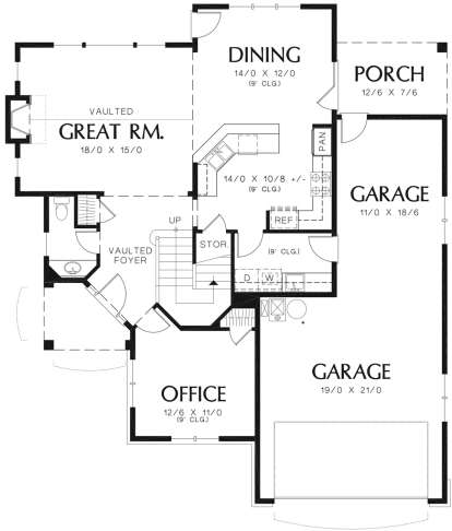 Main Floor for House Plan #2559-00356