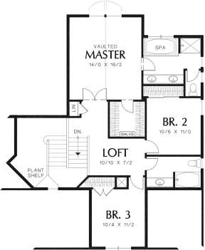 Second Floor for House Plan #2559-00356