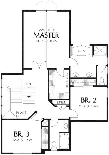 Second Floor for House Plan #2559-00357