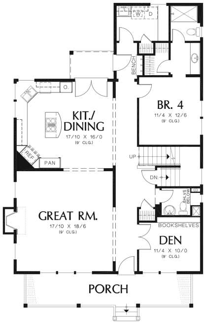 Main Floor for House Plan #2559-00358