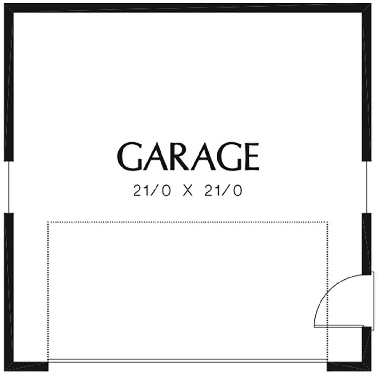 Garage for House Plan #2559-00358