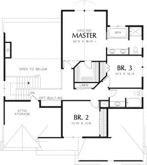 Second Floor for House Plan #2559-00362