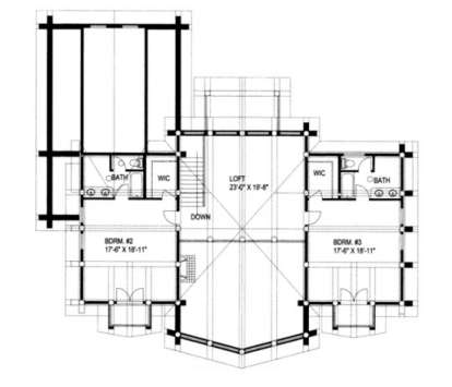 Second Floor for House Plan #039-00004