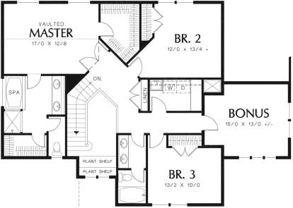Second Floor for House Plan #2559-00363