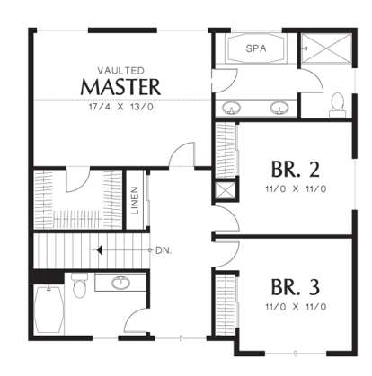Floorplan 2 for House Plan #2559-00365