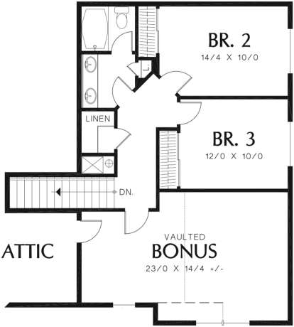 Second Floor for House Plan #2559-00367