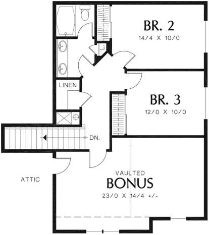 Second Floor for House Plan #2559-00368