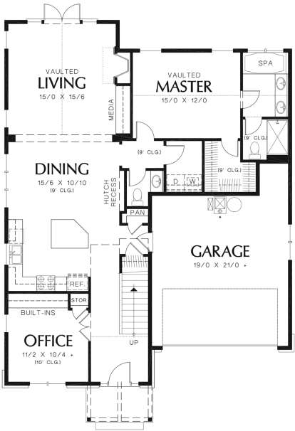 Main Floor for House Plan #2559-00369