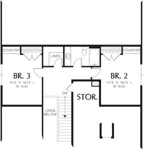 Second Floor for House Plan #2559-00369