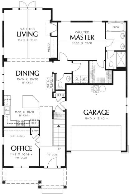 Main Floor for House Plan #2559-00370