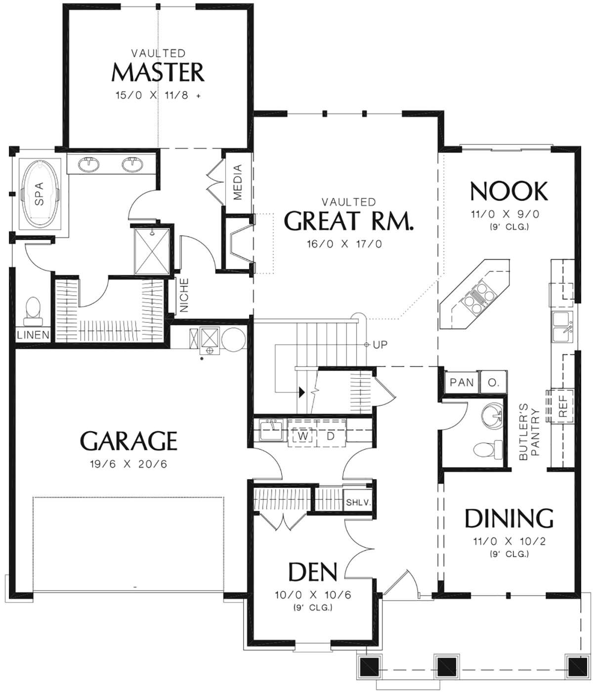 Main Floor for House Plan #2559-00371