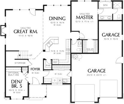 Main Floor for House Plan #2559-00372