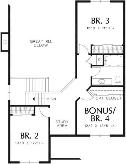Second Floor for House Plan #2559-00372