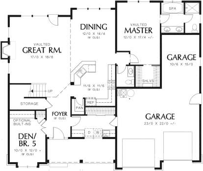Main Floor for House Plan #2559-00373