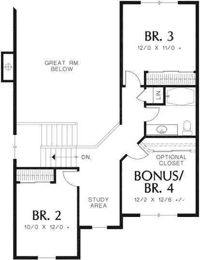 Second Floor for House Plan #2559-00373