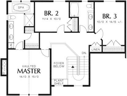 Second Floor for House Plan #2559-00374