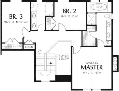 Second Floor for House Plan #2559-00375