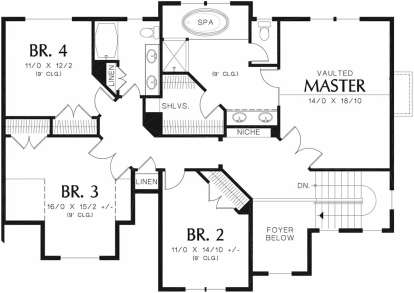Second Floor for House Plan #2559-00378