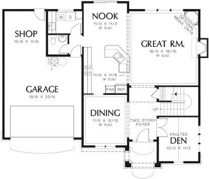 Main Floor for House Plan #2559-00379