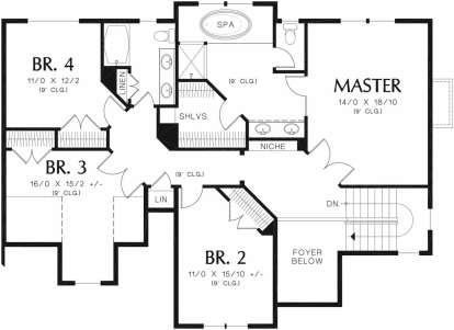 Second Floor for House Plan #2559-00379