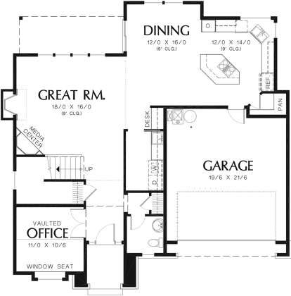 Main Floor for House Plan #2559-00380
