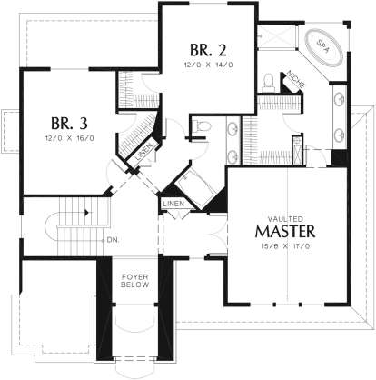 Second Floor for House Plan #2559-00380