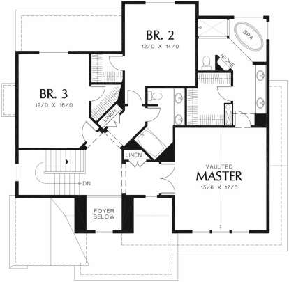 Second Floor for House Plan #2559-00381