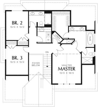 Second Floor for House Plan #2559-00382