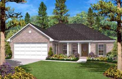 3 Bed, 2 Bath, 1400 Square Foot House Plan - #041-00005
