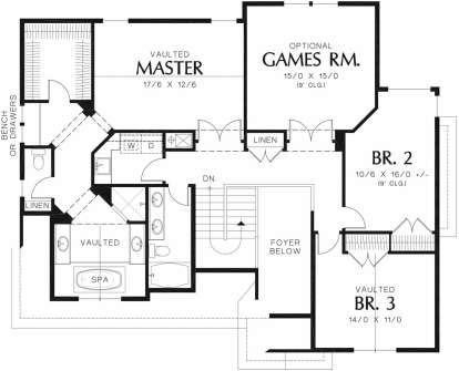 Second Floor for House Plan #2559-00383