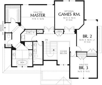 Second Floor for House Plan #2559-00384