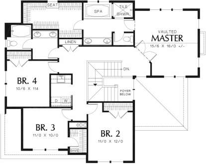 Second Floor for House Plan #2559-00385