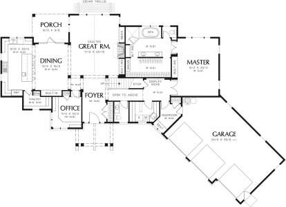 Main Floor for House Plan #2559-00386
