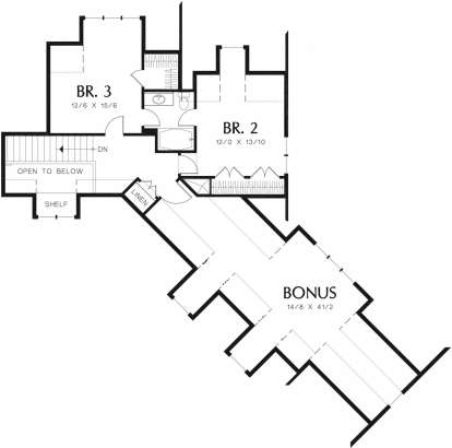 Second Floor for House Plan #2559-00386
