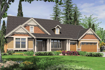 Craftsman House Plan #2559-00390 Elevation Photo