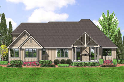 Ranch House Plan #2559-00391 Elevation Photo