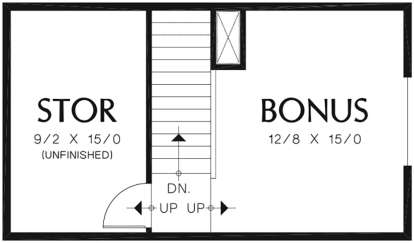 Bonus Room/Storage for House Plan #2559-00391