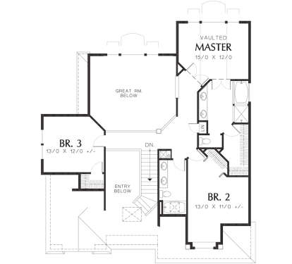 Second Floor for House Plan #2559-00394