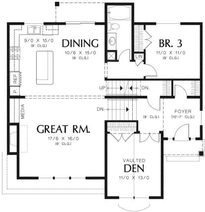Main Floor for House Plan #2559-00396