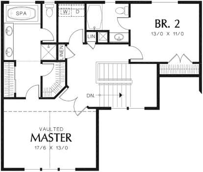 Second Floor for House Plan #2559-00396