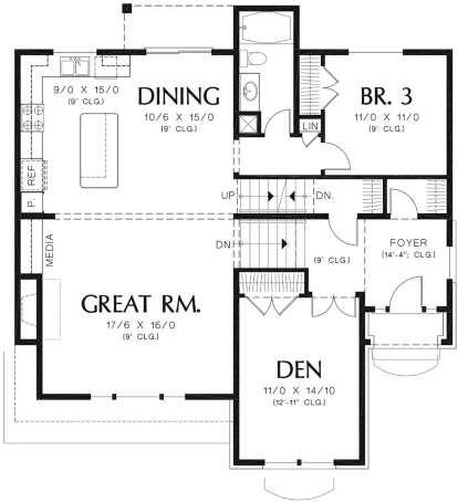 Main Floor for House Plan #2559-00397