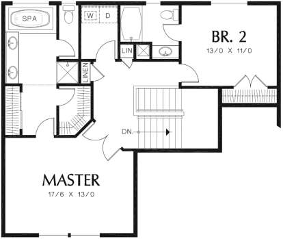 Second Floor for House Plan #2559-00397