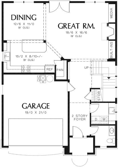 Main Floor for House Plan #2559-00398