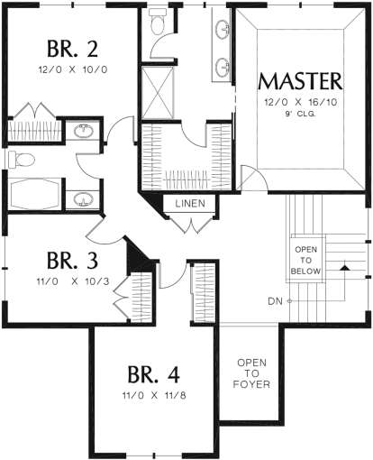 Second Floor for House Plan #2559-00398