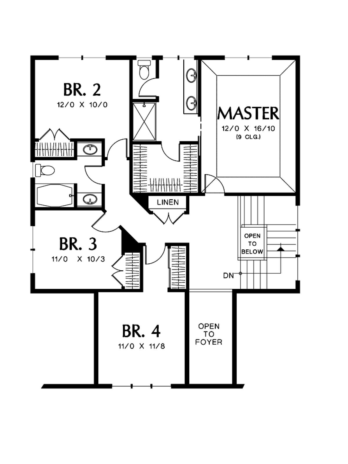 Floorplan 2 for House Plan #2559-00399