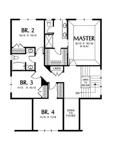 Floorplan 2 for House Plan #2559-00399