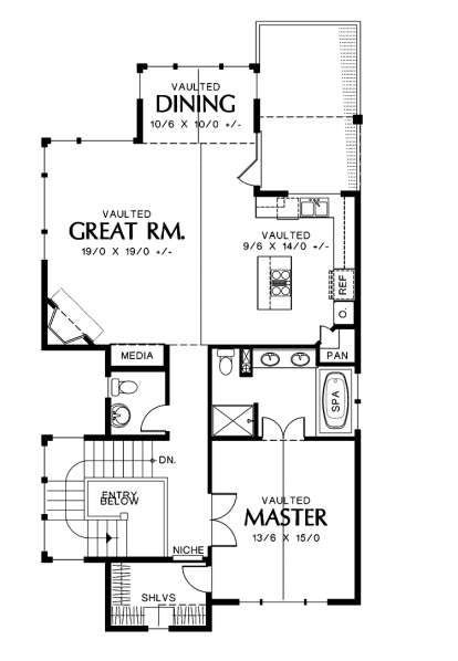 Floorplan 2 for House Plan #2559-00402